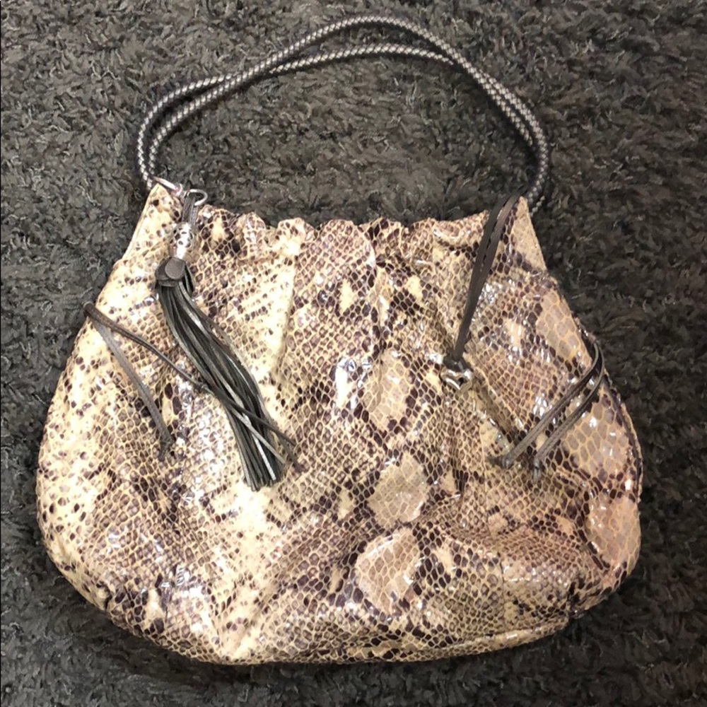 Brighton snake skin bag
